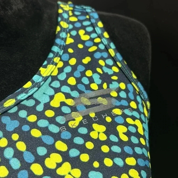 Skechers Go Dry Athletic performance racerback,stretch,patterned tank top - Picture 4 of 8